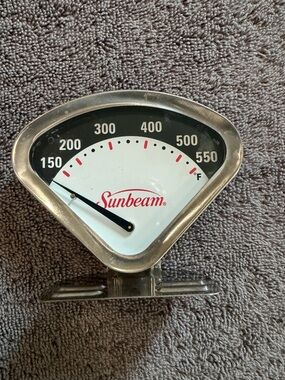Vintage Sunbeam Stainless Steel Oven Thermometer